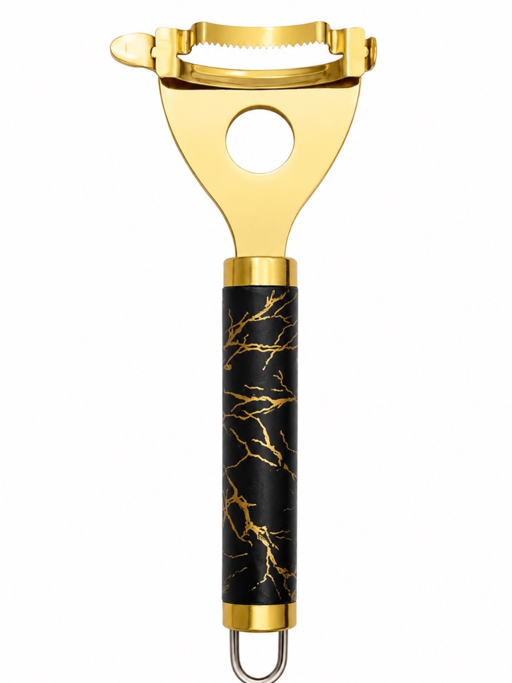 🌹FREE w/purchase Gold and Black Marble Handle corn on the cob kitchen tool